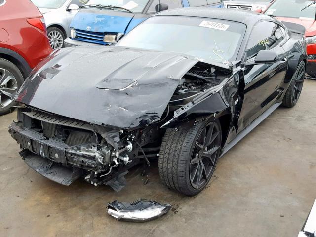 1FA6P8CF1J5108786 - 2018 FORD MUSTANG GT BLACK photo 2