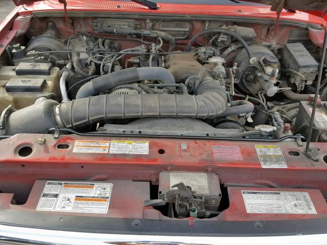 1FTCR14U1VPB28011 - 1997 FORD RANGER RED photo 7