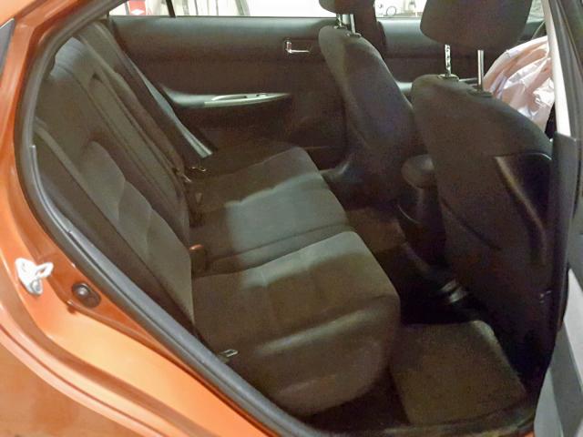 1YVHP84D545N76244 - 2004 MAZDA 6 S ORANGE photo 6