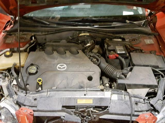 1YVHP84D545N76244 - 2004 MAZDA 6 S ORANGE photo 7