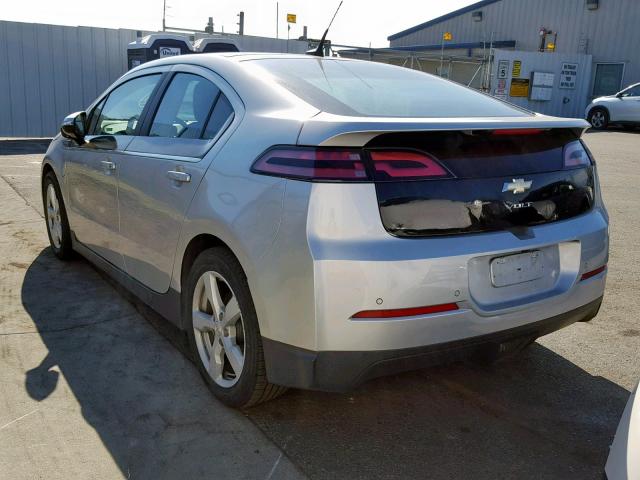 1G1RD6E43CU104157 - 2012 CHEVROLET VOLT SILVER photo 3