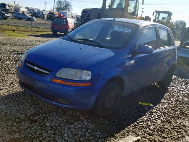 KL1TD66657B723896 - 2007 CHEVROLET AVEO BASE Mavi foto 2
