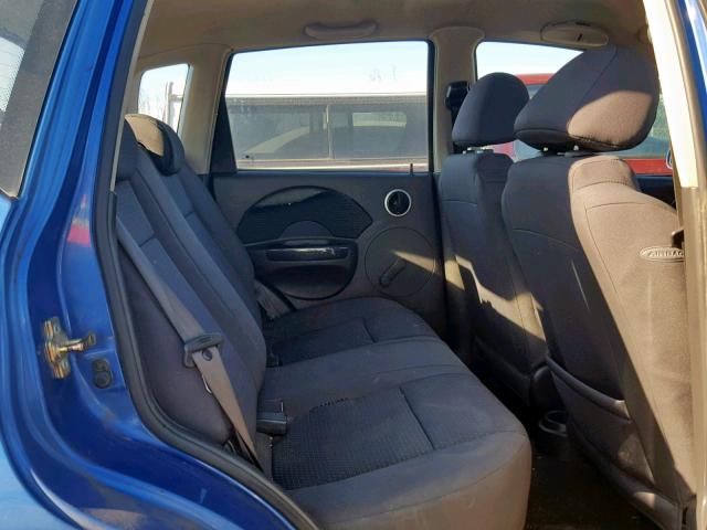KL1TD66657B723896 - 2007 CHEVROLET AVEO BASE Mavi foto 6