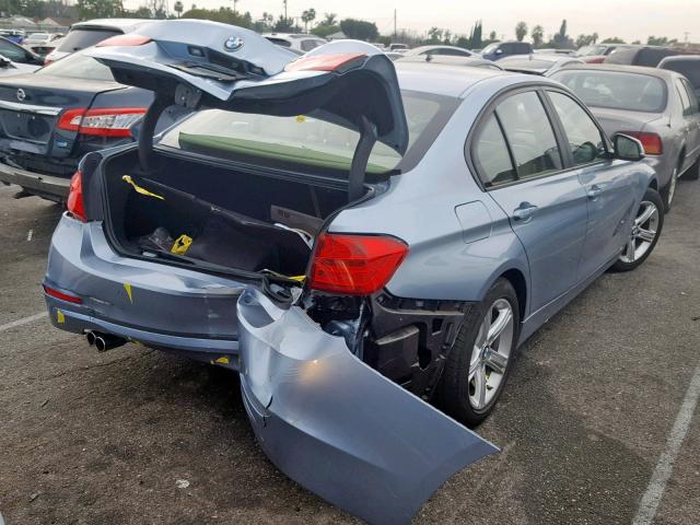 WBA3C1C53EK112172 - 2014 BMW 328 I SULE BLUE photo 4