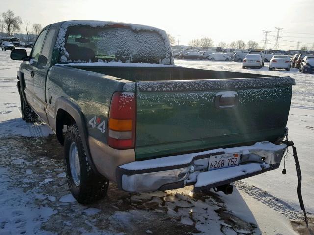 1GTEK19T9XE534727 - 1999 GMC NEW SIERRA GREEN photo 3