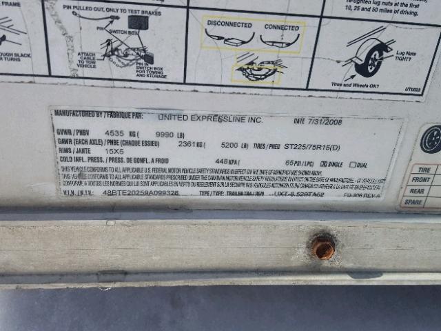 48BTE20259A099326 - 2009 TRAIL KING ENCLOSED თეთრი ფოტო 10