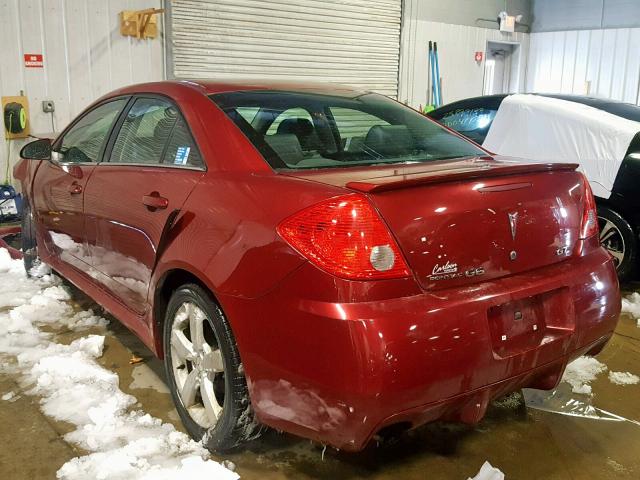 1G2ZH57N584196167 - 2008 PONTIAC G6 GT MAROON photo 3