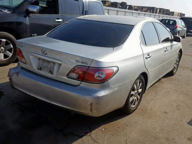 JTHBF30G635041048 - 2003 LEXUS ES 300 SILVER photo 4