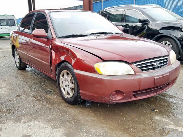 KNAFB121335237389 - 2003 KIA SPECTRA BA BURGUNDY photo 1