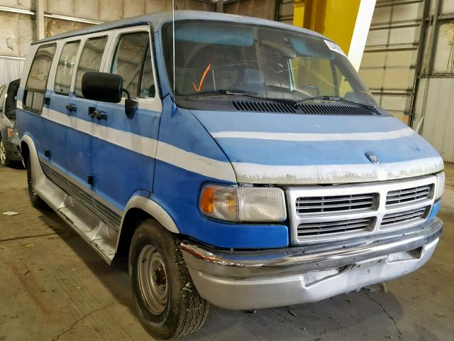 2B6HB21Z1TK145951 - 1996 DODGE VAN BLUE photo 1