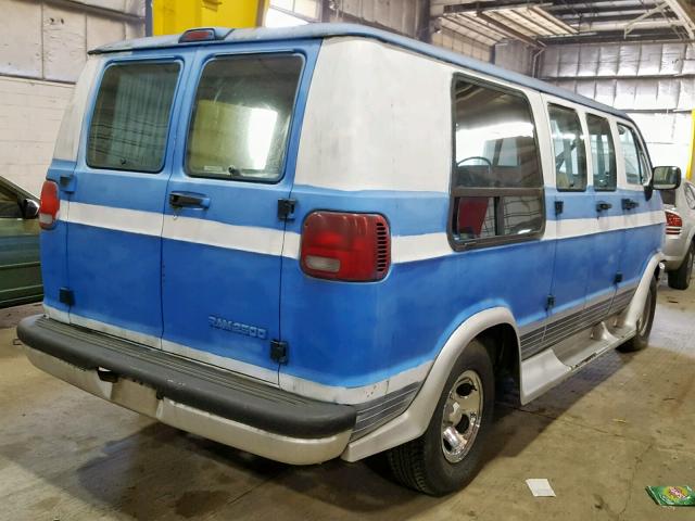 2B6HB21Z1TK145951 - 1996 DODGE VAN BLUE photo 4