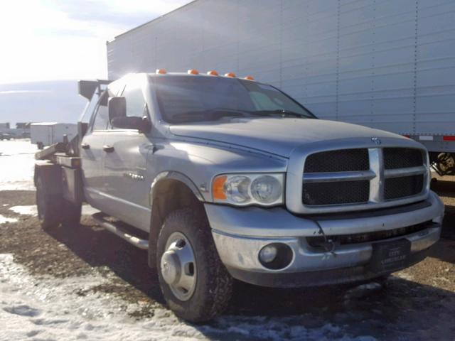 3D7MU48C03G826199 - 2003 DODGE RAM 3500 S GRAY photo 1