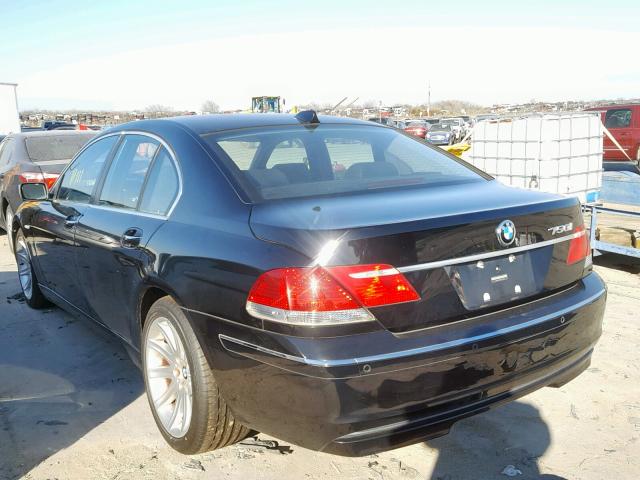 WBAHL83567DT08225 - 2007 BMW 750 BLACK photo 3