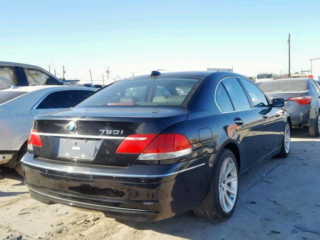 WBAHL83567DT08225 - 2007 BMW 750 BLACK photo 4