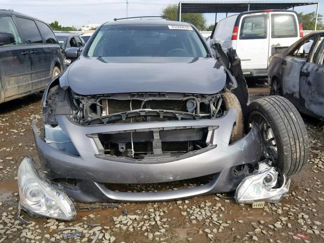 JN1CV6AP6BM500420 - 2011 INFINITI G37 BASE SILVER photo 9