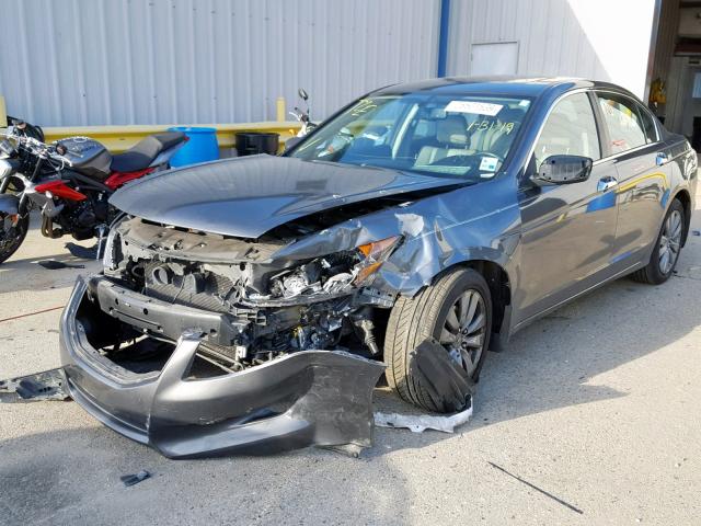 1HGCP3F88CA022853 - 2012 HONDA ACCORD EXL GRAY photo 2