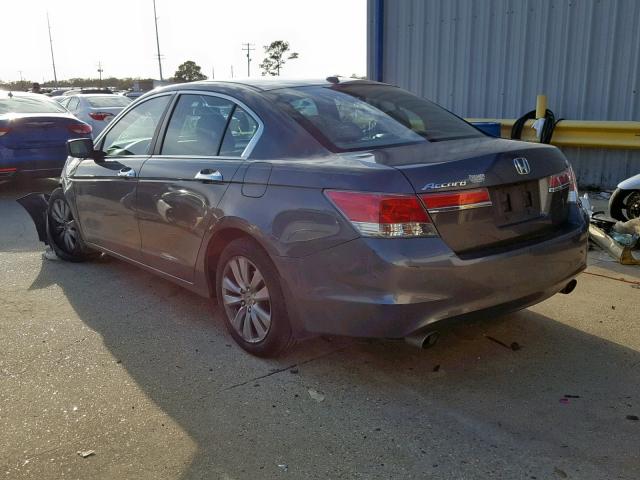 1HGCP3F88CA022853 - 2012 HONDA ACCORD EXL GRAY photo 3