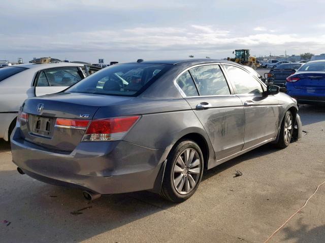 1HGCP3F88CA022853 - 2012 HONDA ACCORD EXL GRAY photo 4