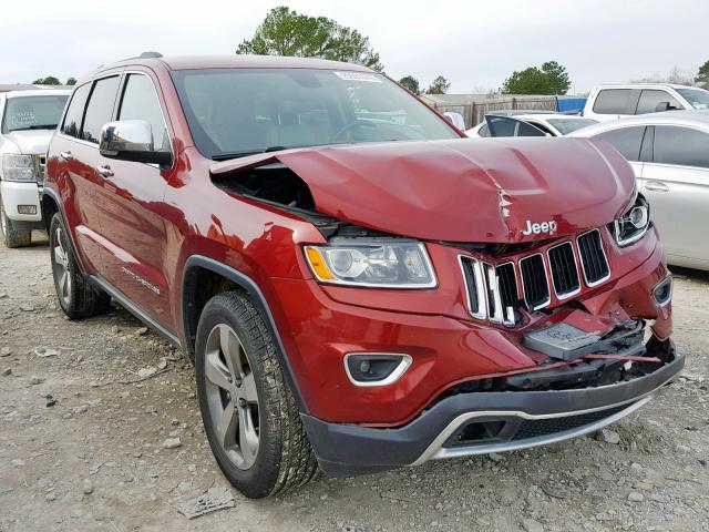 1C4RJFBGXEC112358 - 2014 JEEP GRAND CHER MAROON photo 1