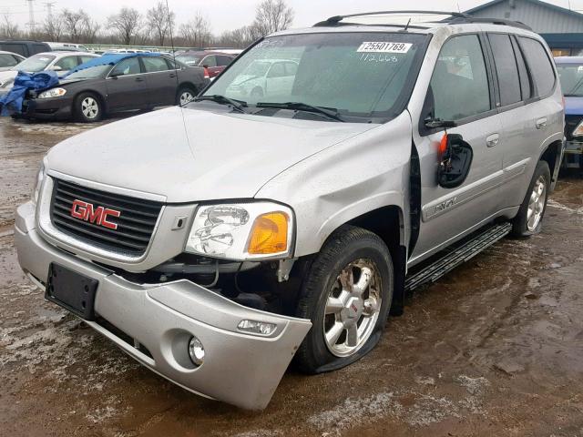 1GKDT13S642410747 - 2004 GMC ENVOY SILVER photo 2