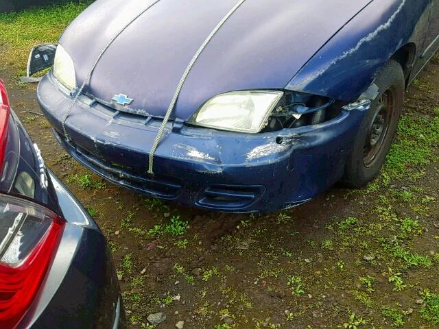 1G1JC524227431127 - 2002 CHEVROLET CAVALIER B BLUE photo 10