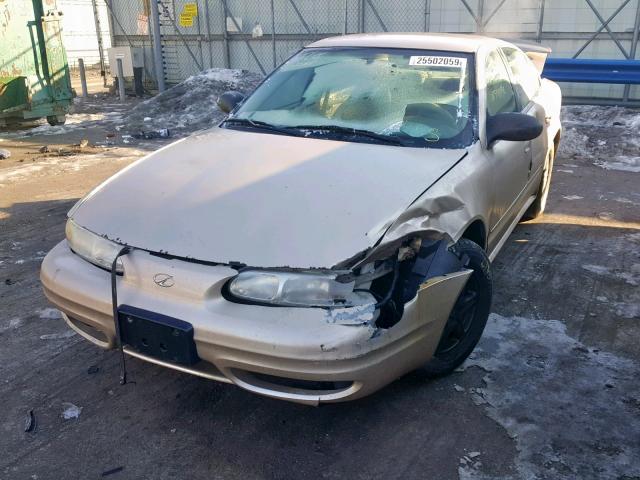 1G3NL52FX4C154280 - 2004 OLDSMOBILE ALERO GL GOLD photo 2