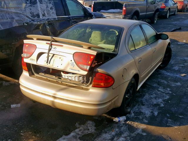 1G3NL52FX4C154280 - 2004 OLDSMOBILE ALERO GL GOLD photo 4