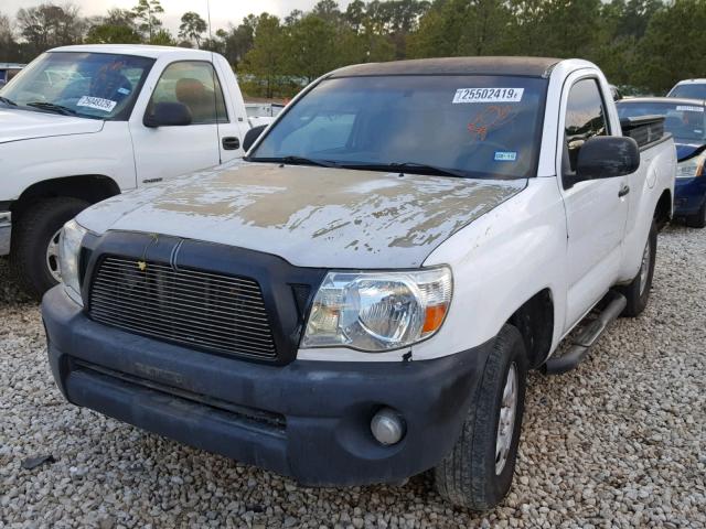 5TENX22N25Z118208 - 2005 TOYOTA TACOMA WHITE photo 2