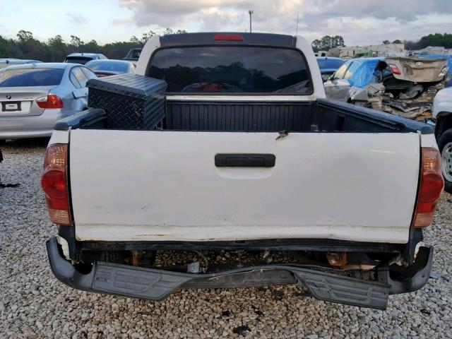 5TENX22N25Z118208 - 2005 TOYOTA TACOMA WHITE photo 6