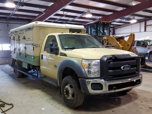 1FDUF5GT7BEC38037 - 2011 FORD F550 SUPER YELLOW photo 1