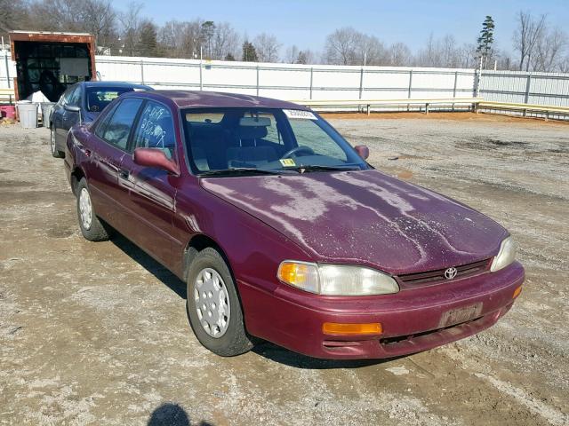 4T1BG12KXTU724604 - 1996 TOYOTA CAMRY DX BURGUNDY photo 1