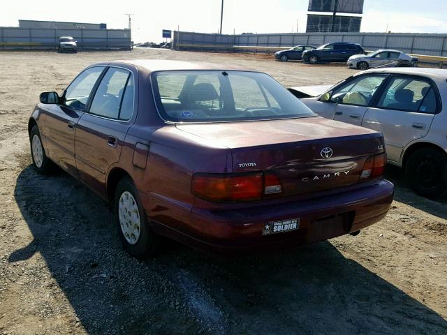 4T1BG12KXTU724604 - 1996 TOYOTA CAMRY DX BURGUNDY photo 3