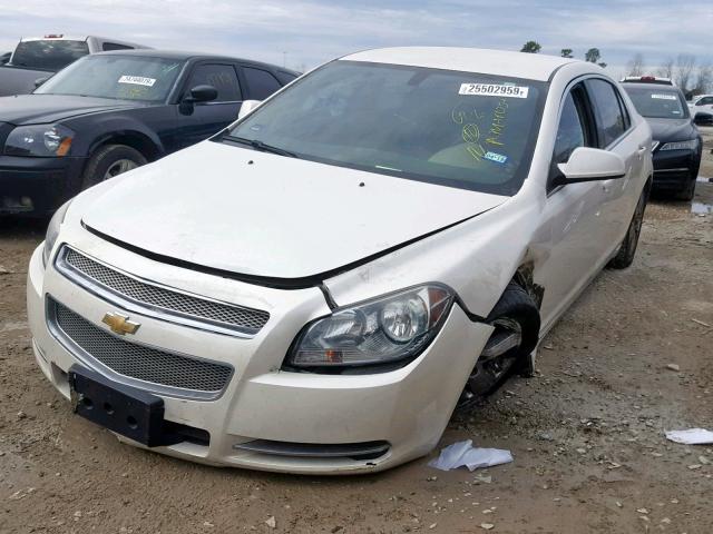 1G1ZC5EB8AF280330 - 2010 CHEVROLET MALIBU 1LT WHITE photo 2