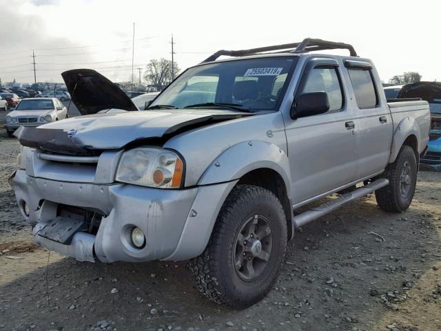 1N6ED27T54C464392 - 2004 NISSAN FRONTIER C SILVER photo 2