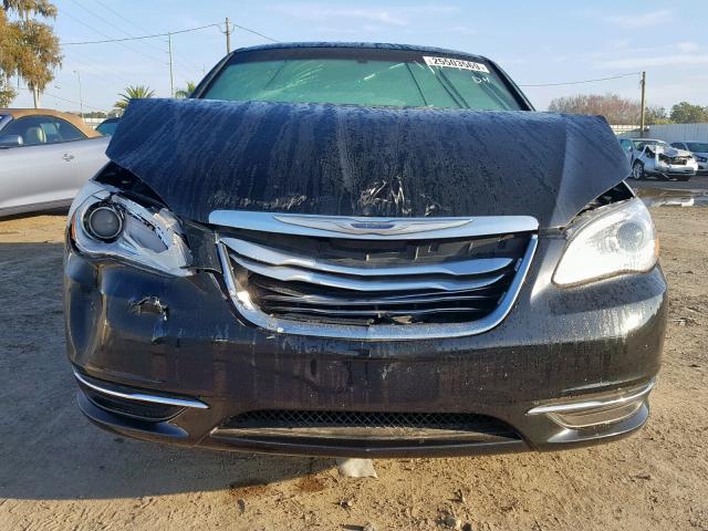 1C3CCBAB2DN640885 - 2013 CHRYSLER 200 LX BLACK photo 9