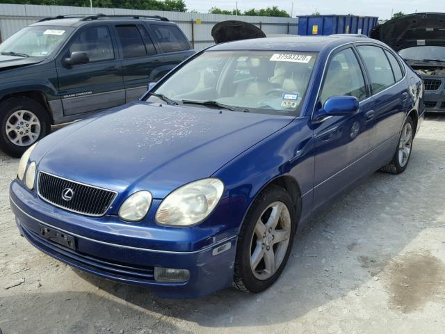 JT8BH68X3W0002919 - 1998 LEXUS GS 400 BLUE photo 2