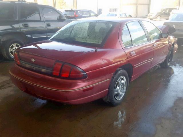 2G1WL52M7S1117573 - 1995 CHEVROLET LUMINA BURGUNDY photo 4