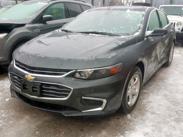 1G1ZB5ST5HF195648 - 2017 CHEVROLET MALIBU LS CHARCOAL photo 2