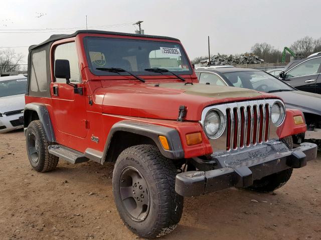 1J4FA29P81P358727 - 2001 JEEP WRANGLER / RED photo 9