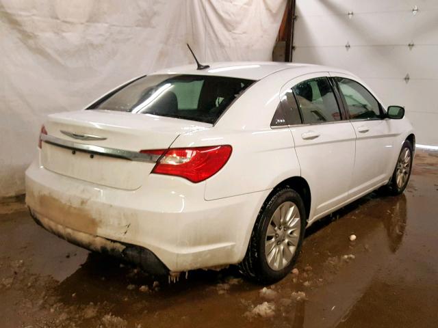 1C3CCBAB6CN281958 - 2012 CHRYSLER 200 LX WHITE photo 4