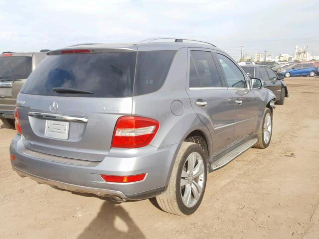 4JGBB8GB1AA571481 - 2010 MERCEDES-BENZ ML 350 4MA SILVER photo 4