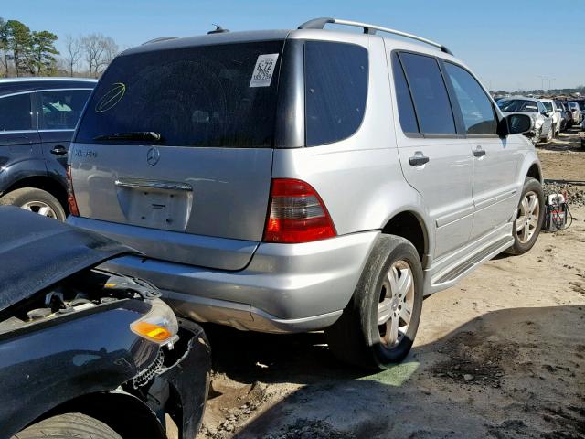 4JGAB57EX5A517591 - 2005 MERCEDES-BENZ ML 350 SILVER photo 4