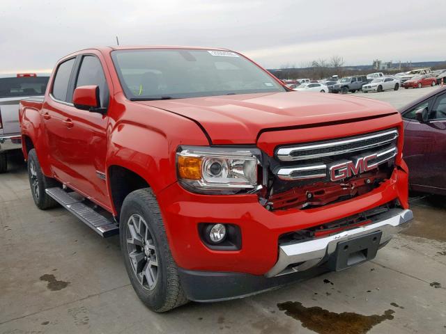 1GTG6BE33F1143331 - 2015 GMC CANYON SLE RED photo 1