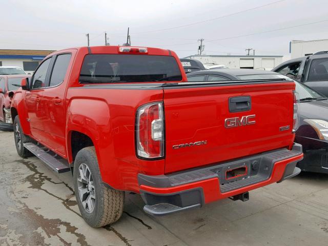 1GTG6BE33F1143331 - 2015 GMC CANYON SLE RED photo 3