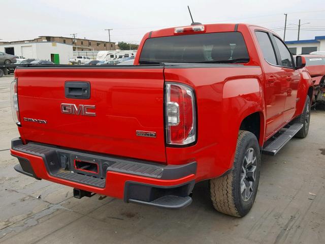 1GTG6BE33F1143331 - 2015 GMC CANYON SLE RED photo 4