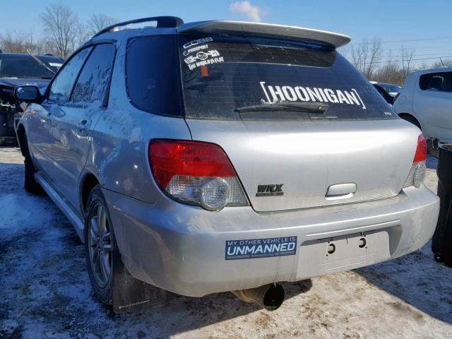 JF1GG29625G804978 - 2005 SUBARU IMPREZA WR SILVER photo 3