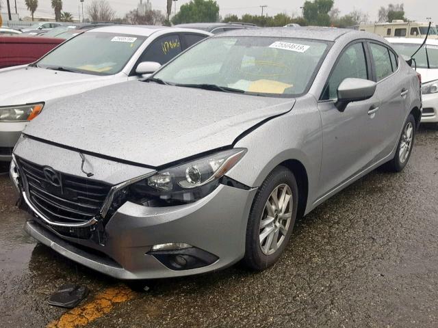 3MZBM1W7XFM127588 - 2015 MAZDA 3 GRAND TO SILVER photo 2