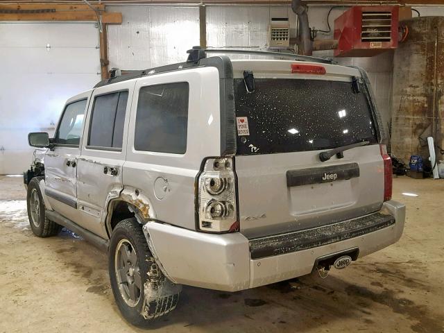 1J8HG48K36C195720 - 2006 JEEP COMMANDER SILVER photo 3