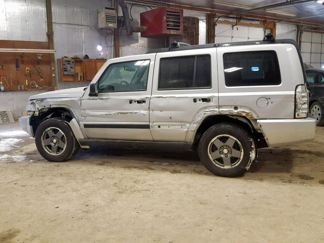 1J8HG48K36C195720 - 2006 JEEP COMMANDER SILVER photo 9