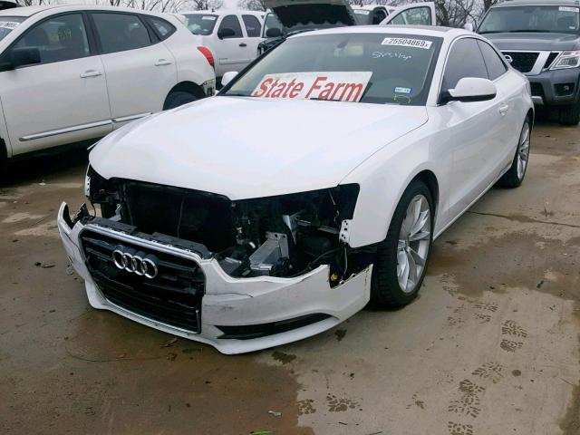 WAUCFAFR1EA050413 - 2014 AUDI A5 PREMIUM WHITE photo 2